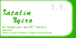 katalin nyiro business card
